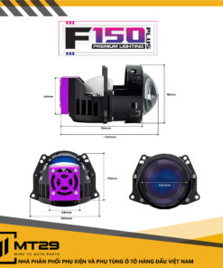 BI LED TITAN MOTO F150 PLUS 4 Kích thước nhỏ gọn chỉ khoảng 130mm giúp đèn dễ dàng lắp đặt cho nhiều dòng xe
