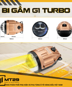 Bi gầm GTR G1 Turbo sở hữu kích thước nhỏ gọn, dễ lắp đặt trên các dòng xe