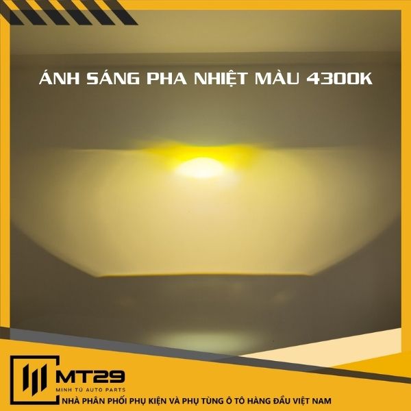 Ánh sáng pha nhiệt màu 4300K bi led Ánh sáng của X-Light F10 2.0 NEW