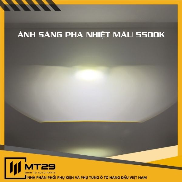 Ánh sáng pha nhiệt màu 5500K bi led Ánh sáng của X-Light F10 2.0 NEW