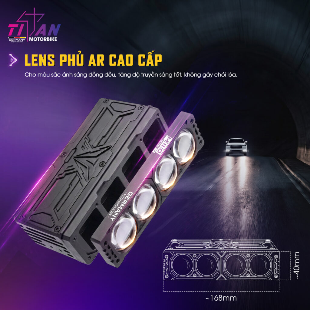 ĐÈN TRỢ SÁNG TITAN M40 ULTRA V2 22 MT29 trợ sáng M40 Ultra V2 16